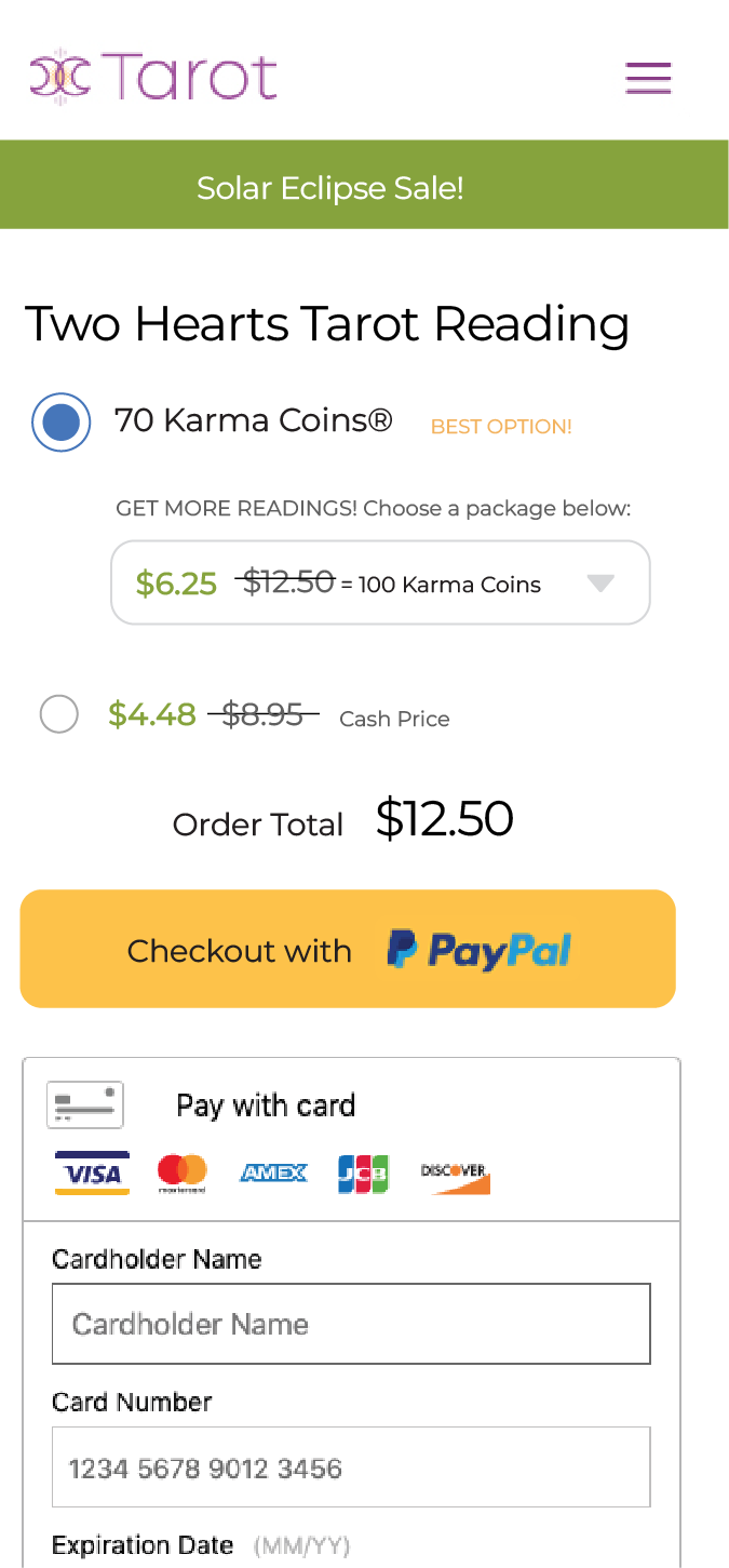 Checkout variant B showing a time-bound promotional offer